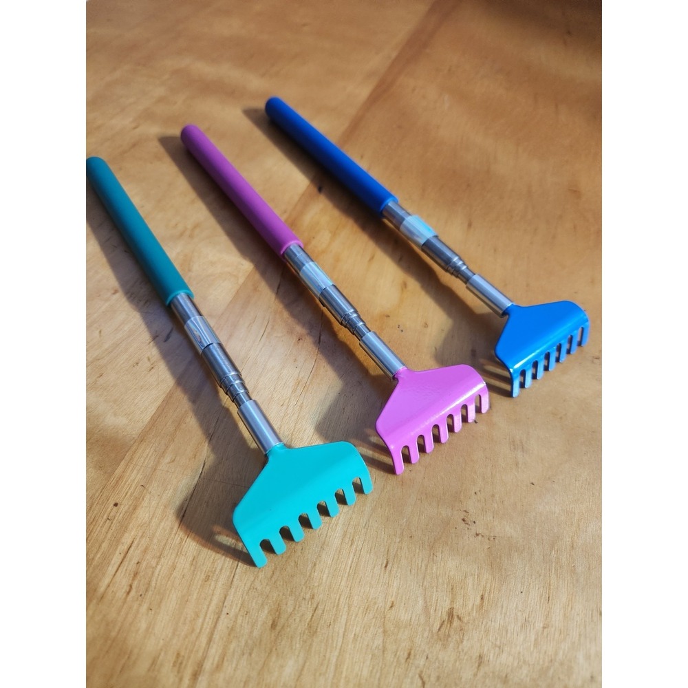 3 Pack Extendable Back Scratcher, Stainless Steel Portable Telescoping‎ Back